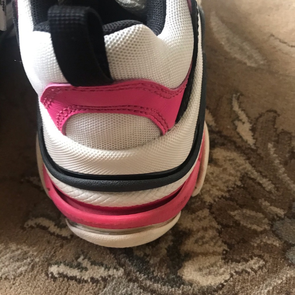 Balenciaga Triple S Sneakers - Black, Pink, Cream - Picture 8 of 16